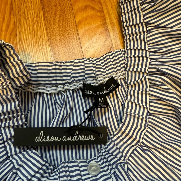 D NWT Brand New Women's Alison Andrews Striped Dress - Picture 2 of 6